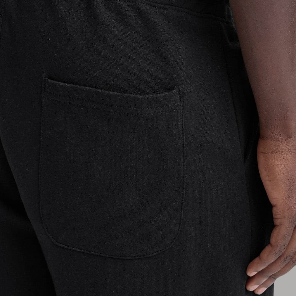Blend Pantalone Tuta Garzato con Elastico e Tasche Nero BRODY - 5