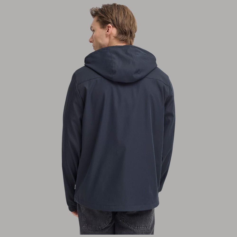 Blend giacca primaverile EFI HOOD giubbino uomo con cappuccio e zip blu - 2