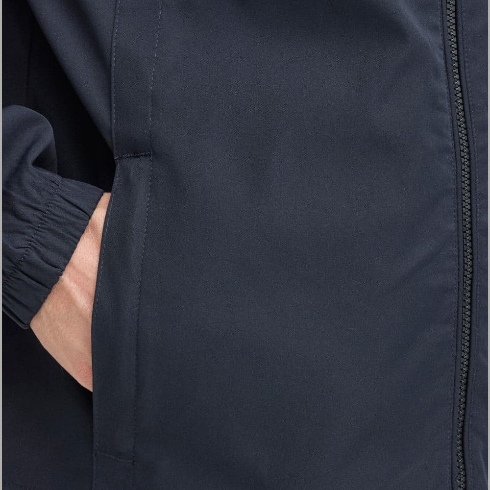 Blend giacca primaverile EFI HOOD giubbino uomo con cappuccio e zip blu - 4
