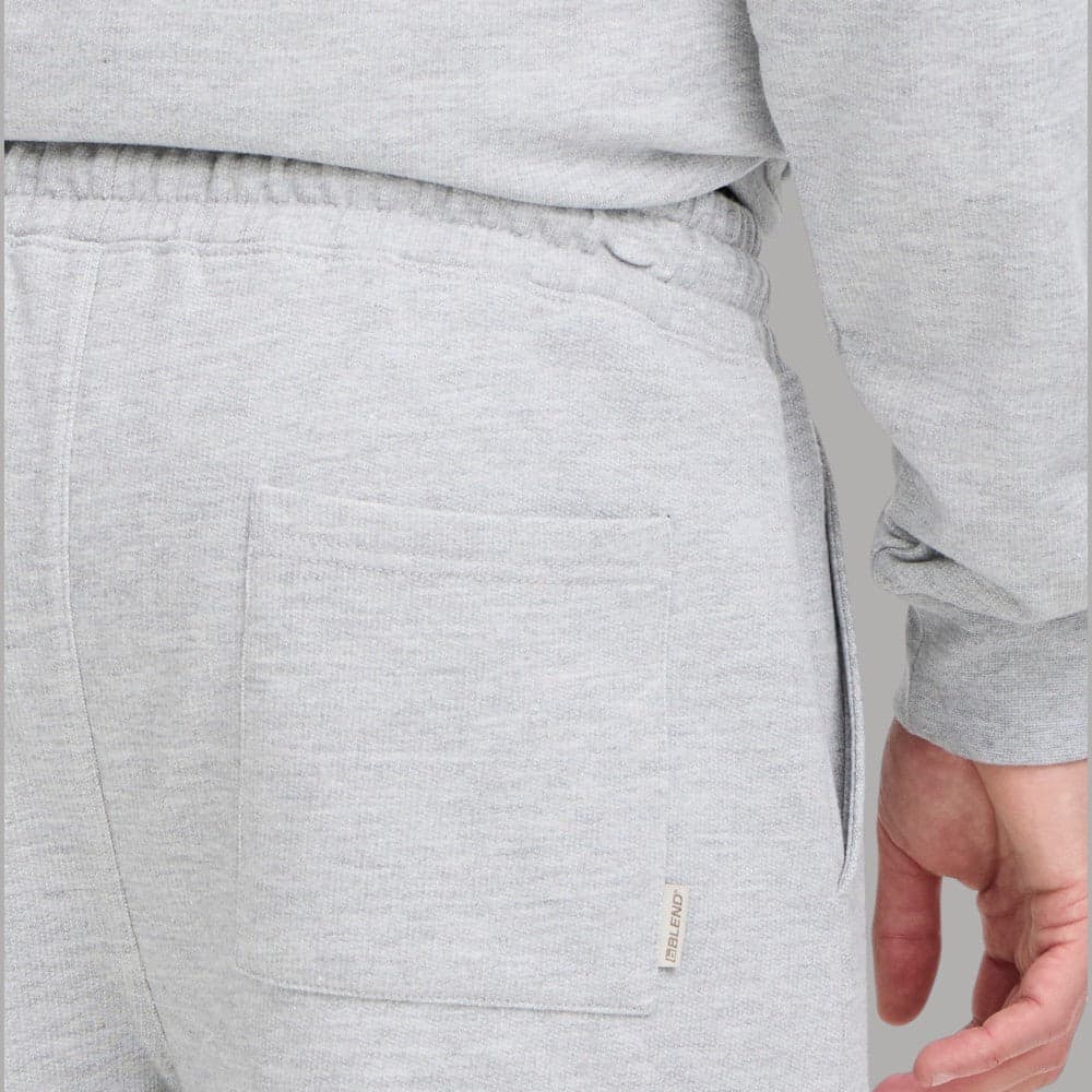 Blend pantalone tuta felpa garzata elastico fondo tasche grigio BRODY - 4