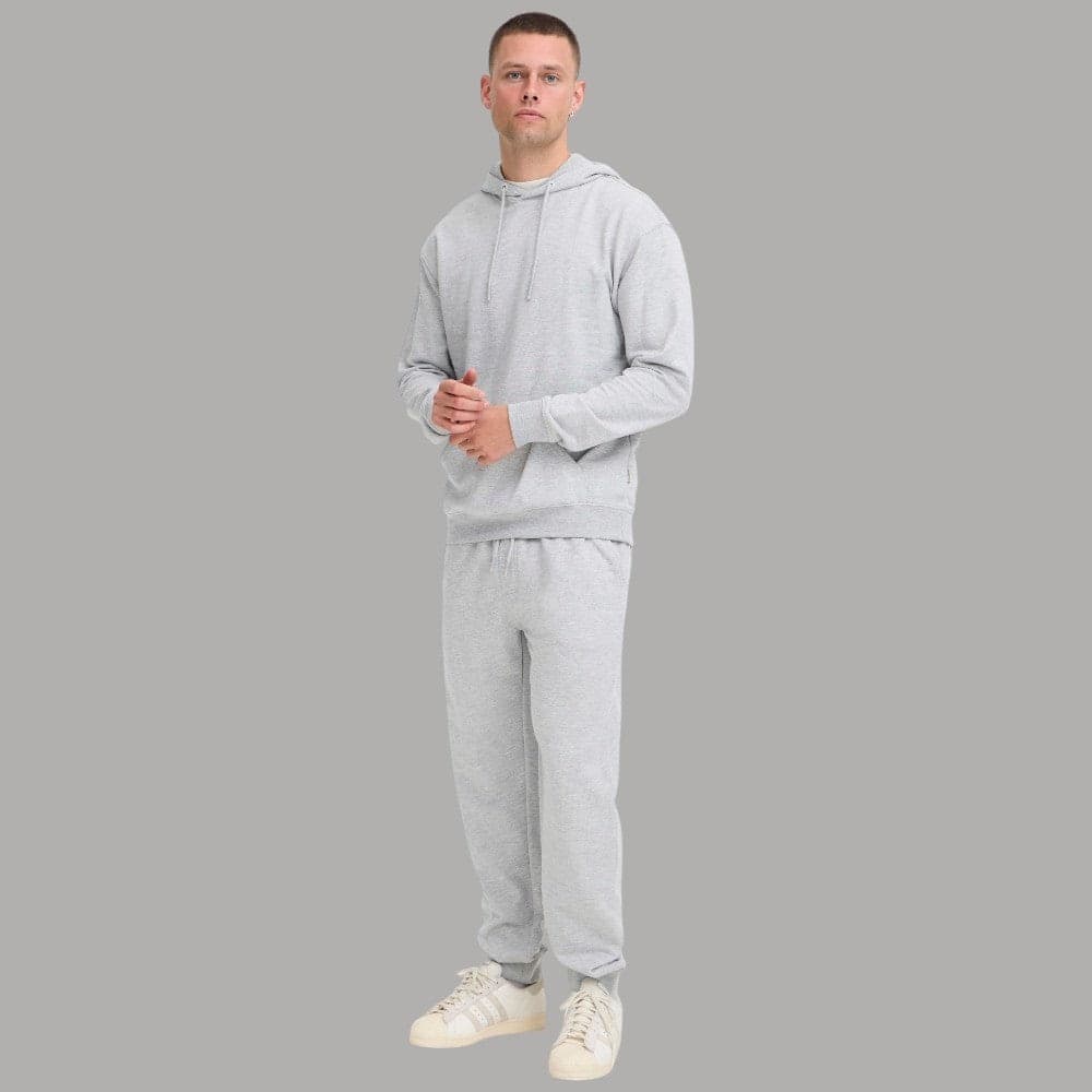 Blend pantalone tuta felpa garzata elastico fondo tasche grigio BRODY - 5