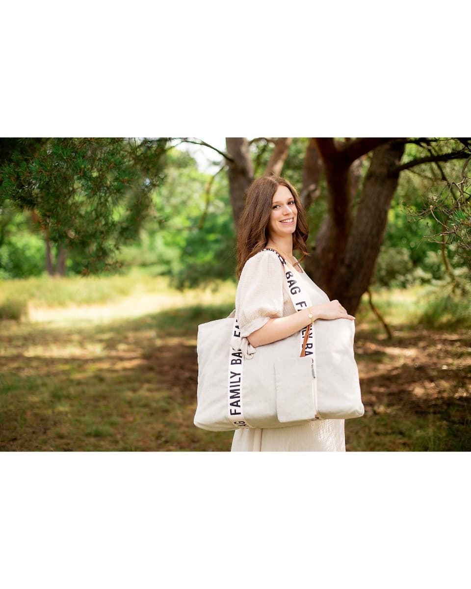 Borsa Childhome Family Bag Borsa Weekend - Bianco - 7