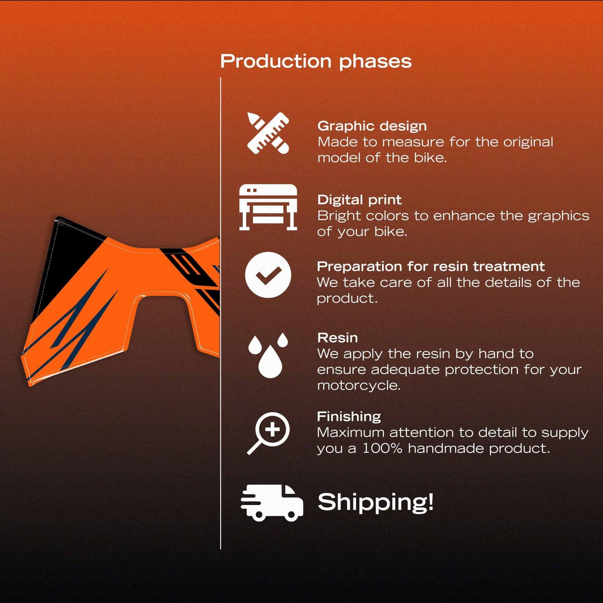 Adesivo Gel 3D Protezione Cupolino moto compatibile con KTM 890 SMT 2026 - 5