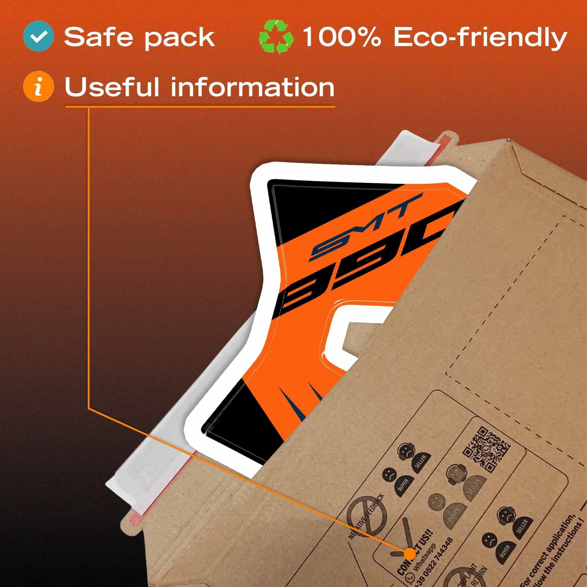 Adesivo Gel 3D Protezione Cupolino moto compatibile con KTM 890 SMT 2026 - 6