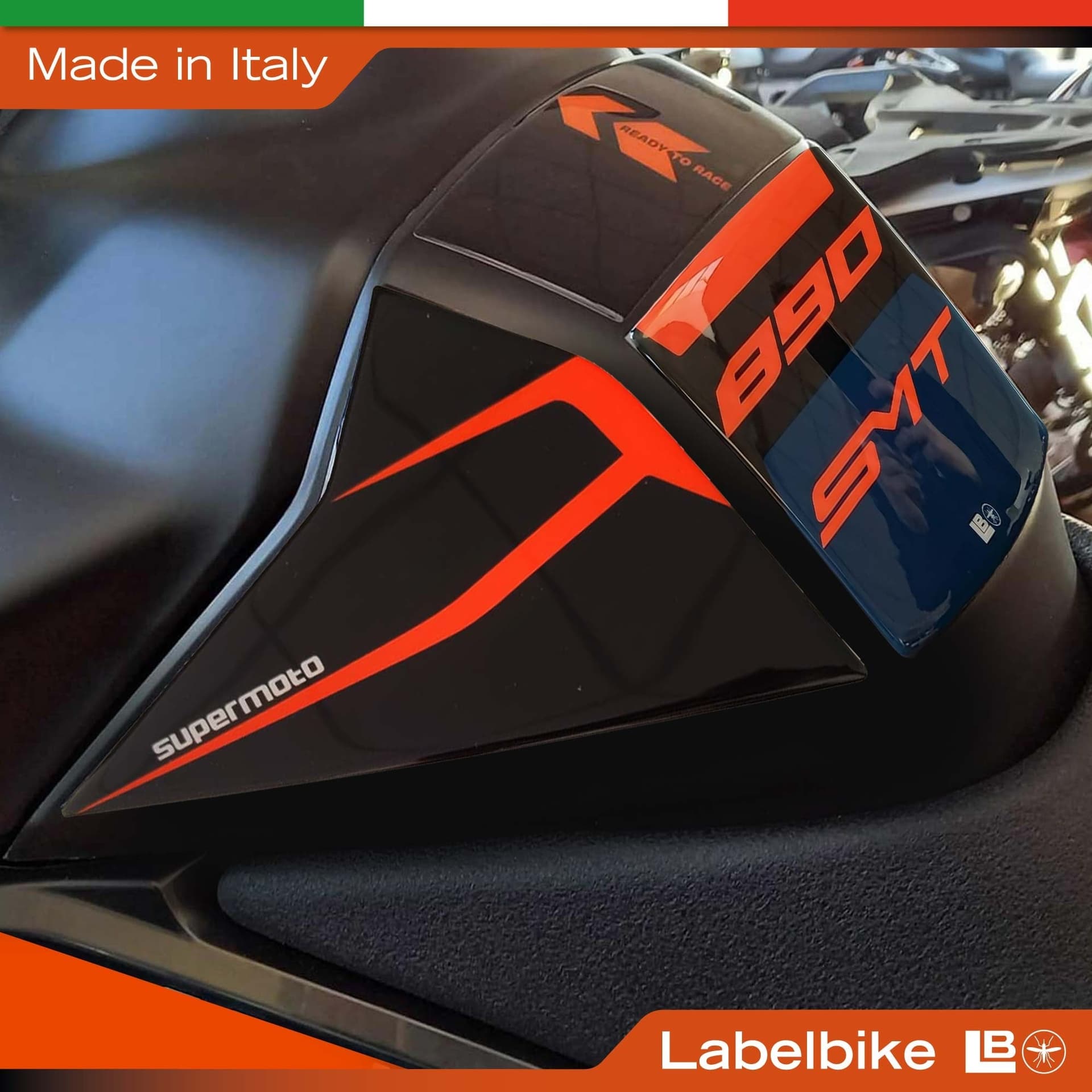 Paraserbatoio Adesivo 3D Protezione moto compatibile con KTM 890 SMT 2026 - 3
