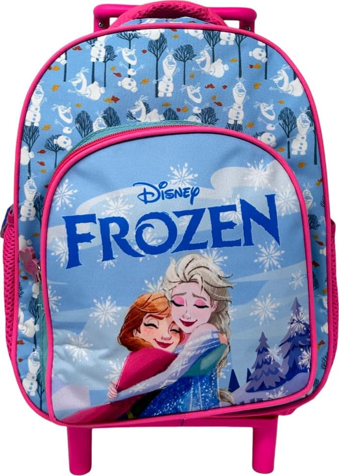 ZAINO ASILO TROLLEY FROZEN CON TASCA FRONTALE 30 CM MANICO ALLUNGABILE VIAGGI 673115A - 7