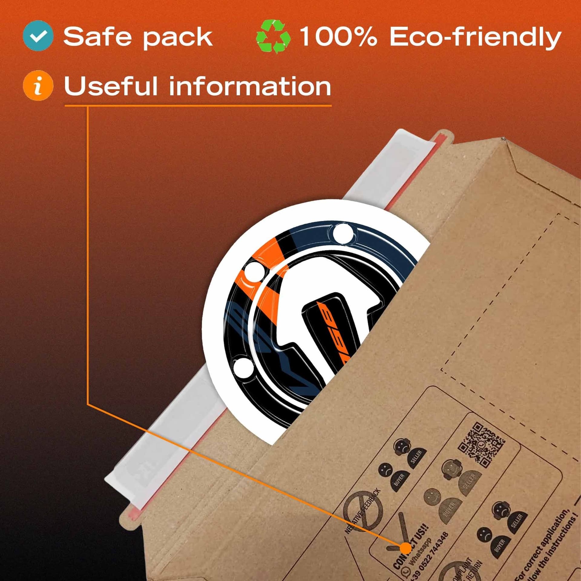 Adesivo Protezione Tappo Serbatoio moto compatibile con KTM 890 SMT 2026 - 6