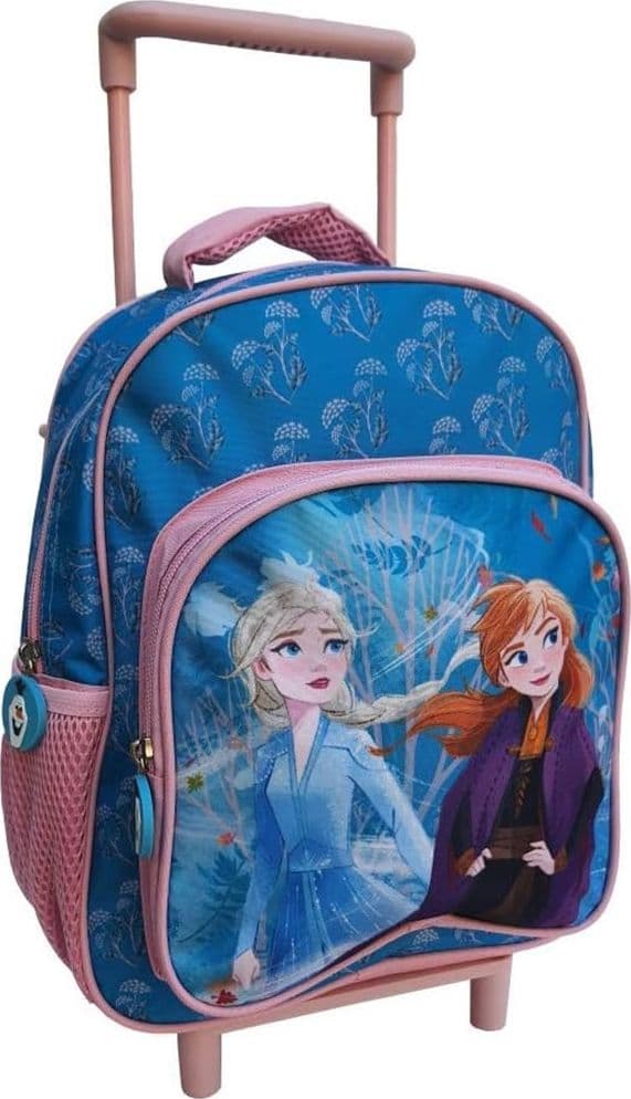 ZAINO ASILO TROLLEY FROZEN ZAINETTO CON TASCA FRONTALE MANICO ALLUNGABILE VIAGGI 757326 - 3