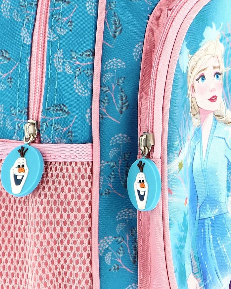 ZAINO ASILO TROLLEY FROZEN ZAINETTO CON TASCA FRONTALE MANICO ALLUNGABILE VIAGGI 757326 - 10