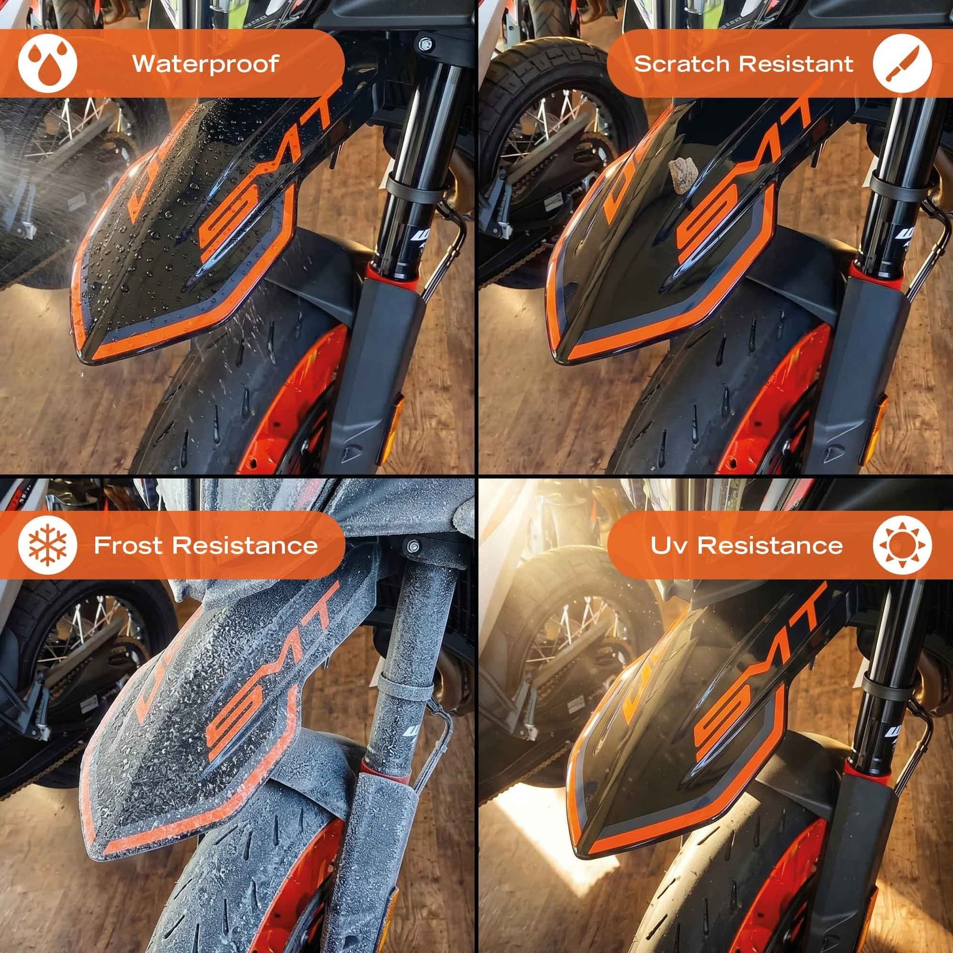 Adesivo Gel 3D Protezione Parafango moto compatibile con KTM 890 SMT 2026 - 3