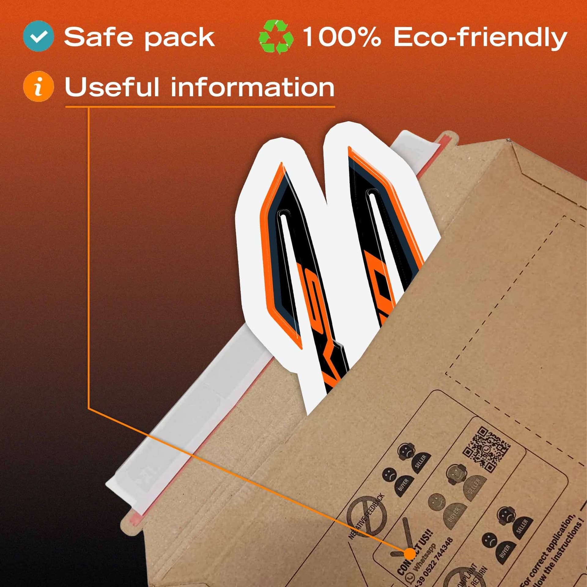 Adesivo Gel 3D Protezione Parafango moto compatibile con KTM 890 SMT 2026 - 5