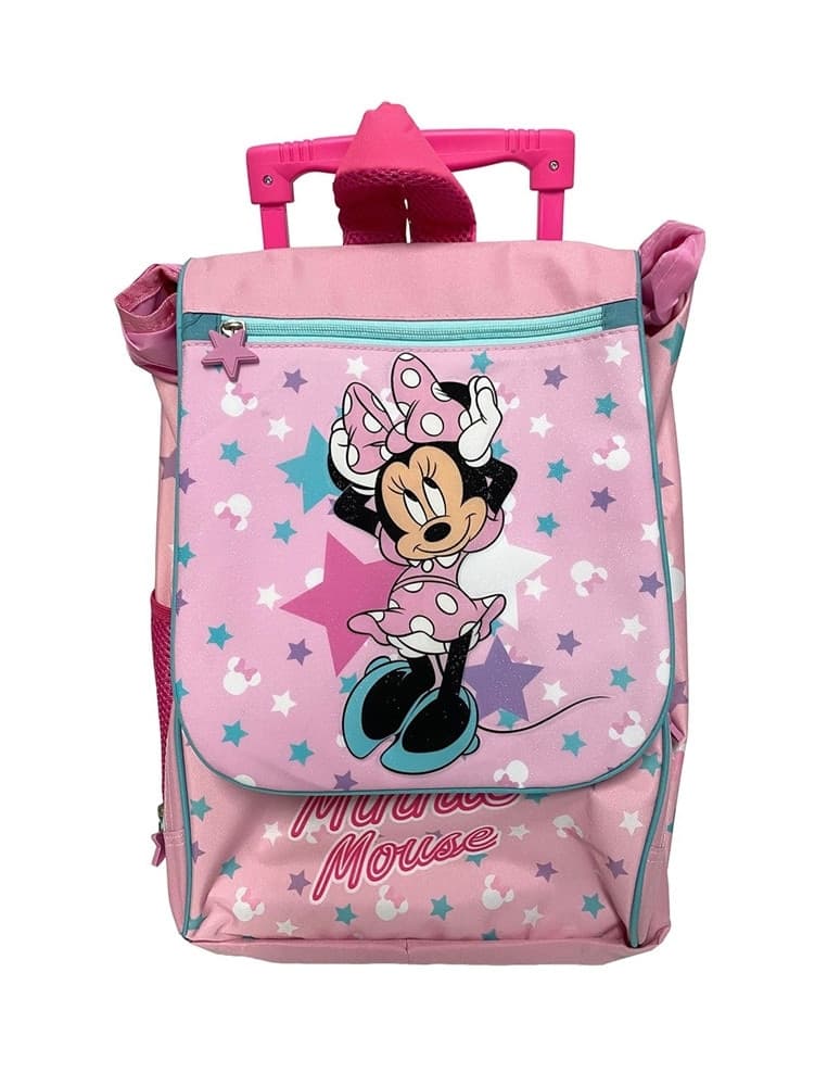 ZAINO TROLLEY ESTENSIBILE 40 CM MINNIE MANICO TELESCOPICO PER SCUOLA ELEMENTARE 672620A - 4