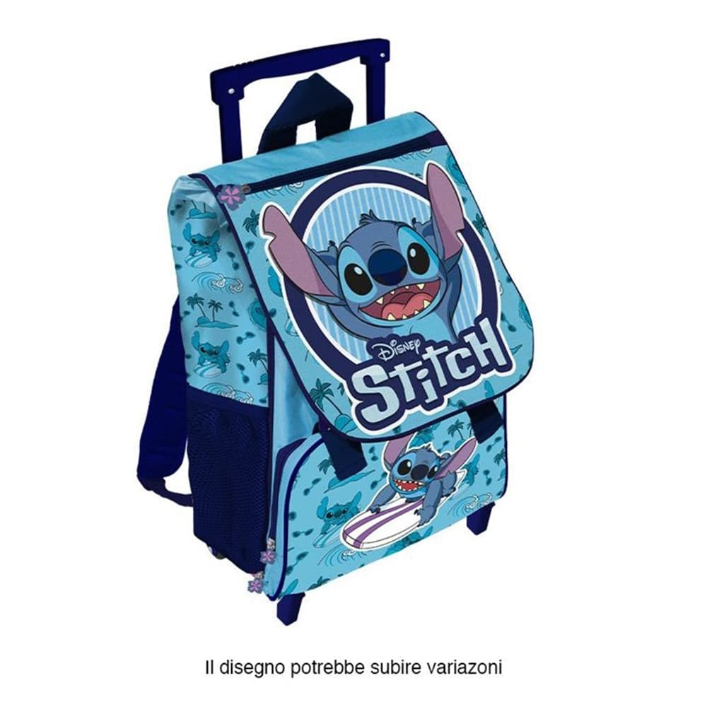 ZAINO TROLLEY ESTENSIBILE 40 CM STITCH MANICO TELESCOPICO PER SCUOLA ELEMENTARE 674075A - 2