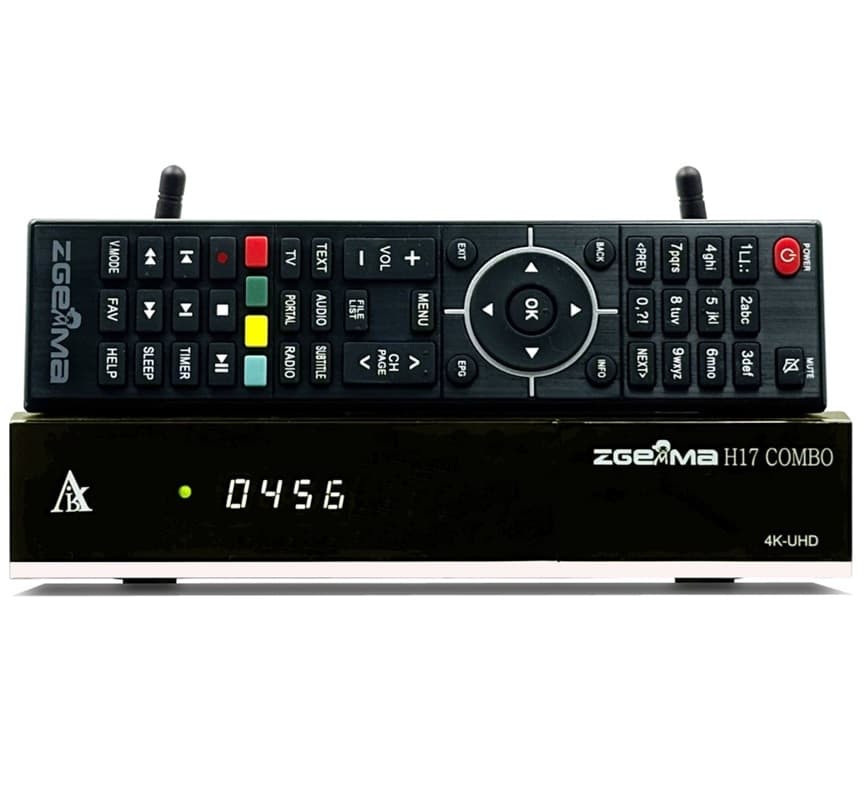 Decoder Combo Terrestre e Satellitare Multistream 4K Wifi Linux Enigma 2 Zgemma H17 Combo - 4