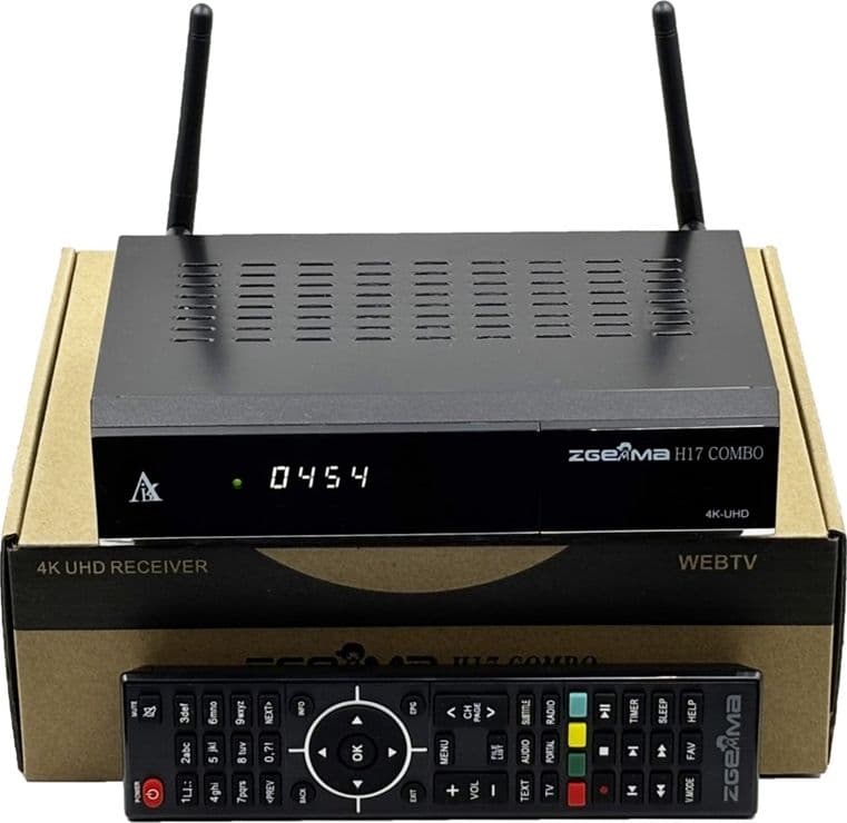 Decoder Combo Terrestre e Satellitare Multistream 4K Wifi Linux Enigma 2 Zgemma H17 Combo - 5