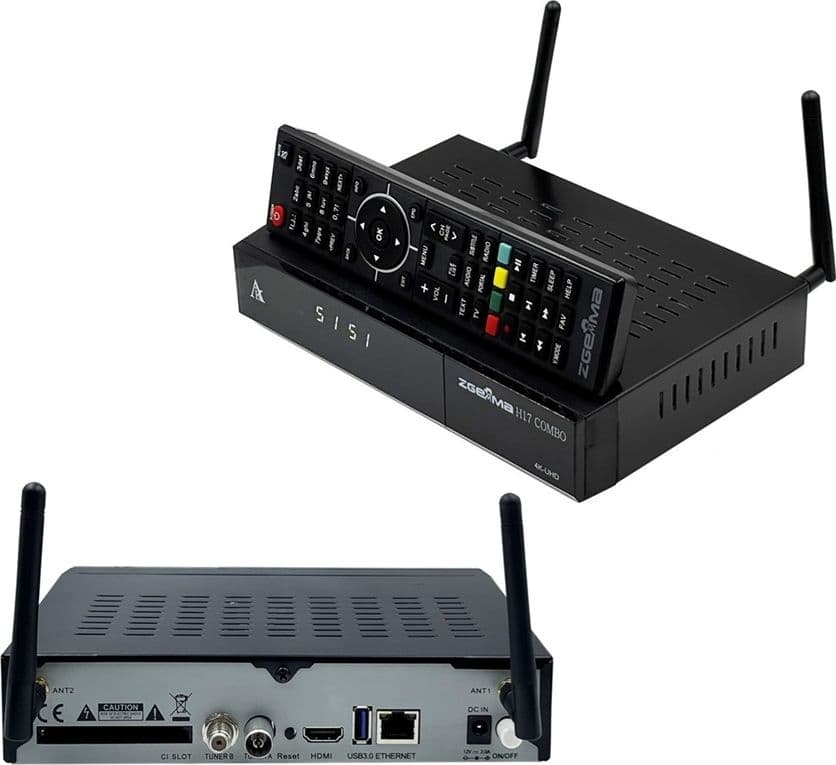 Decoder Combo Terrestre e Satellitare Multistream 4K Wifi Linux Enigma 2 Zgemma H17 Combo - 8