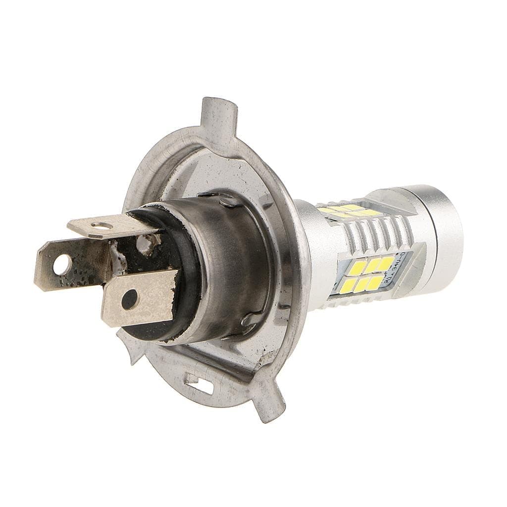 Coppia Lampadine LED H4 Biluce Bianco 6000K per Auto e Moto - 21 SMD 5630 Tuning 35W Alta Luminosità - 6