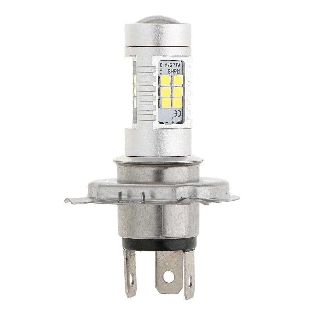 Coppia Lampadine LED H4 Biluce Bianco 6000K per Auto e Moto - 21 SMD 5630 Tuning 35W Alta Luminosità - 7