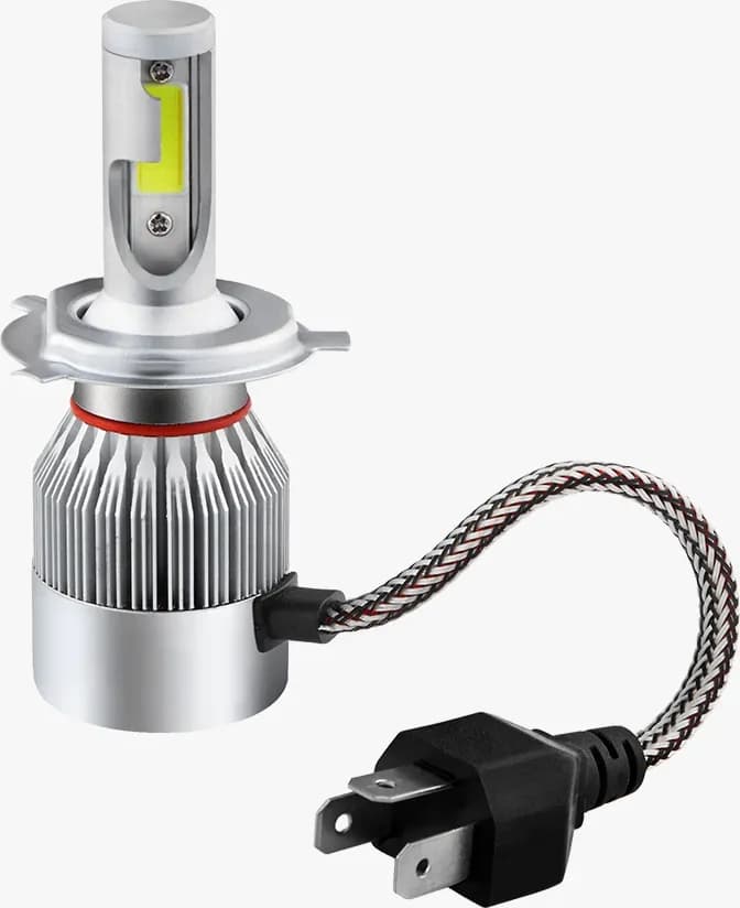 Lampada H4 LED Bianco 6000K per Piaggio Liberty - Lampadina Faro Moto 40W 7500LM Alta Luminosità