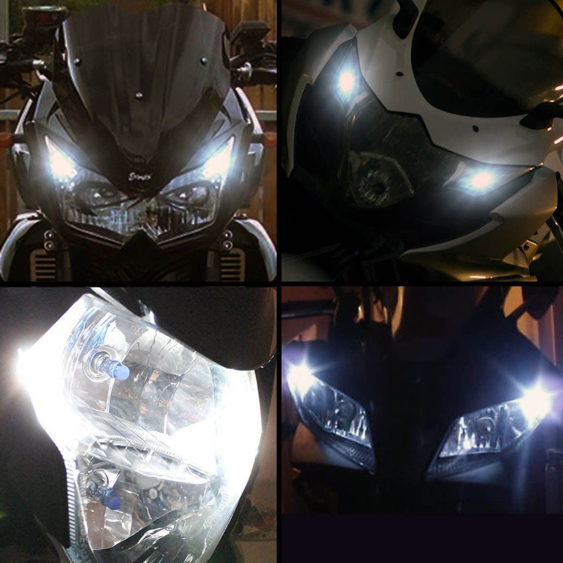 Lampada H4 LED Bianco 6000K per Piaggio Liberty - Lampadina Faro Moto 40W 7500LM Alta Luminosità - 4