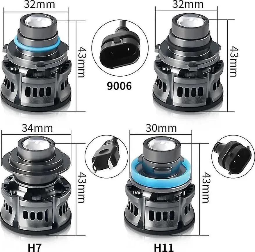 Coppia Kit LED H7 Fendinebbia Ice Blue Tuning per VW Scirocco MK3 (2008-2014) No Errore - 2
