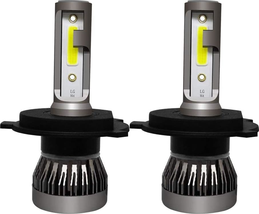 Kit Conversione LED H4 Fiat 500 D'Epoca 1957 - 1975 Lampadine 70W Bianco Ghiaccio con Adattatori - 3