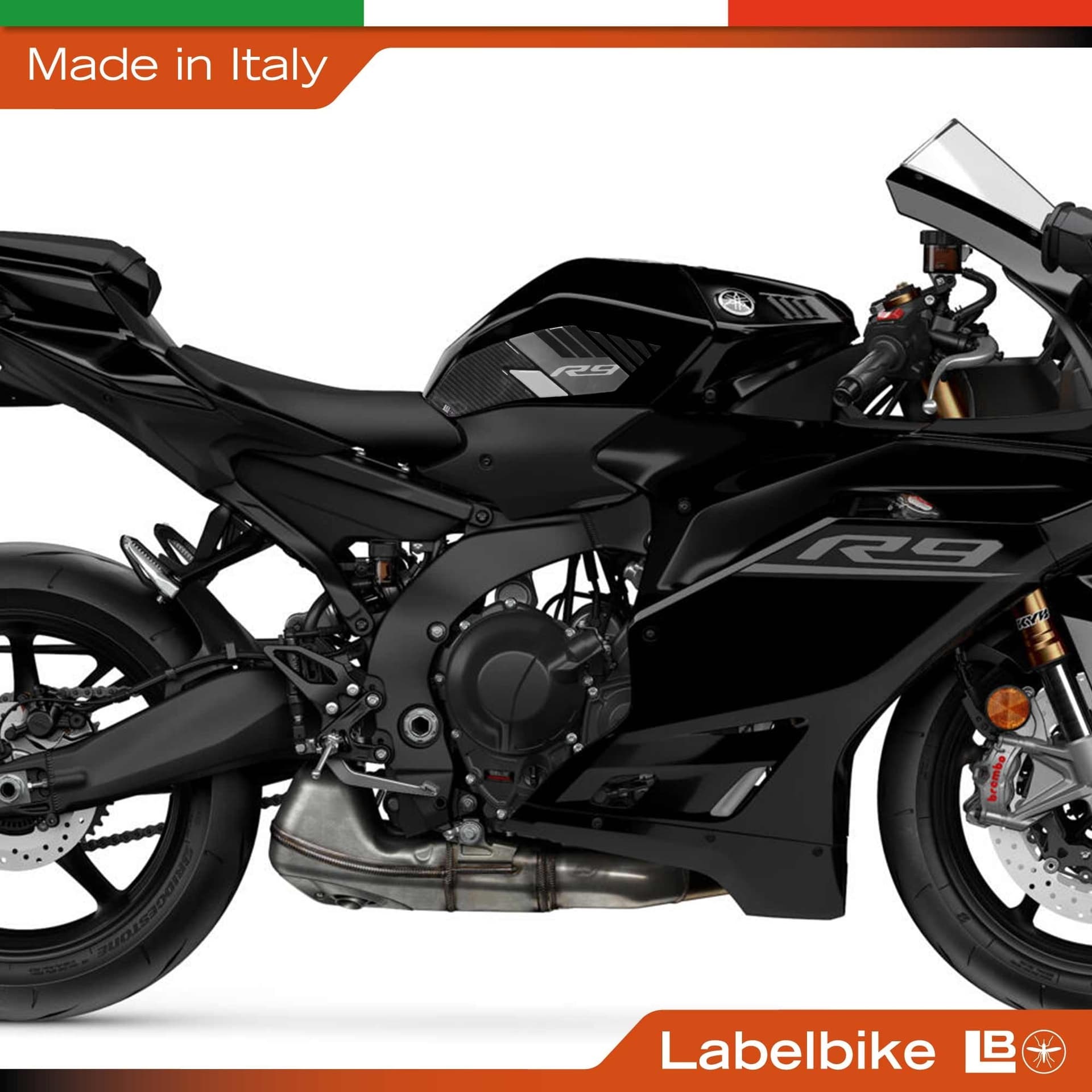 Adesivi Protezioni Laterali Serbatoio compatibili con Yamaha R9 2025-2026 - 11
