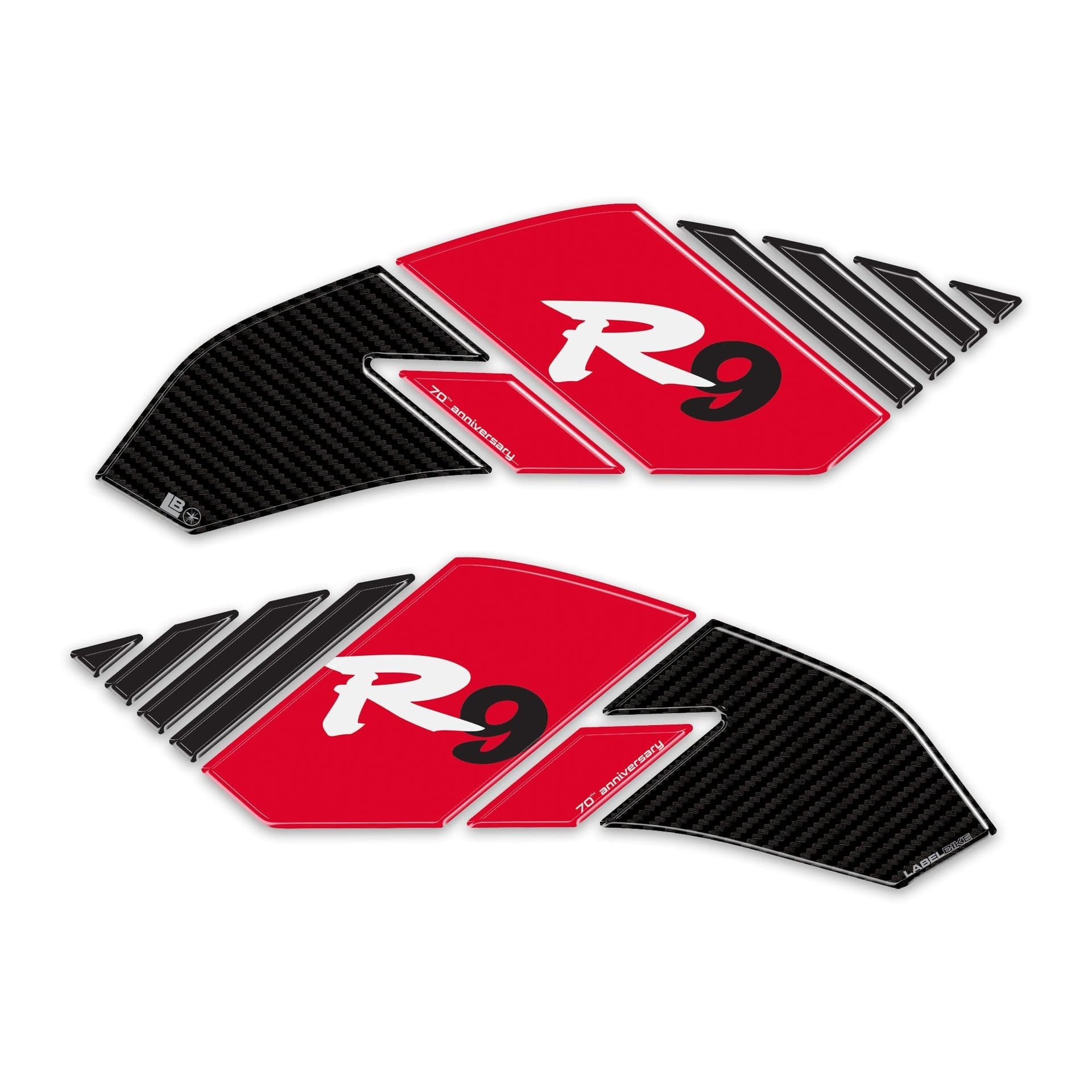 Adesivi Protezioni Laterali Serbatoio compatibili con Yamaha R9 2025-2026 - 16