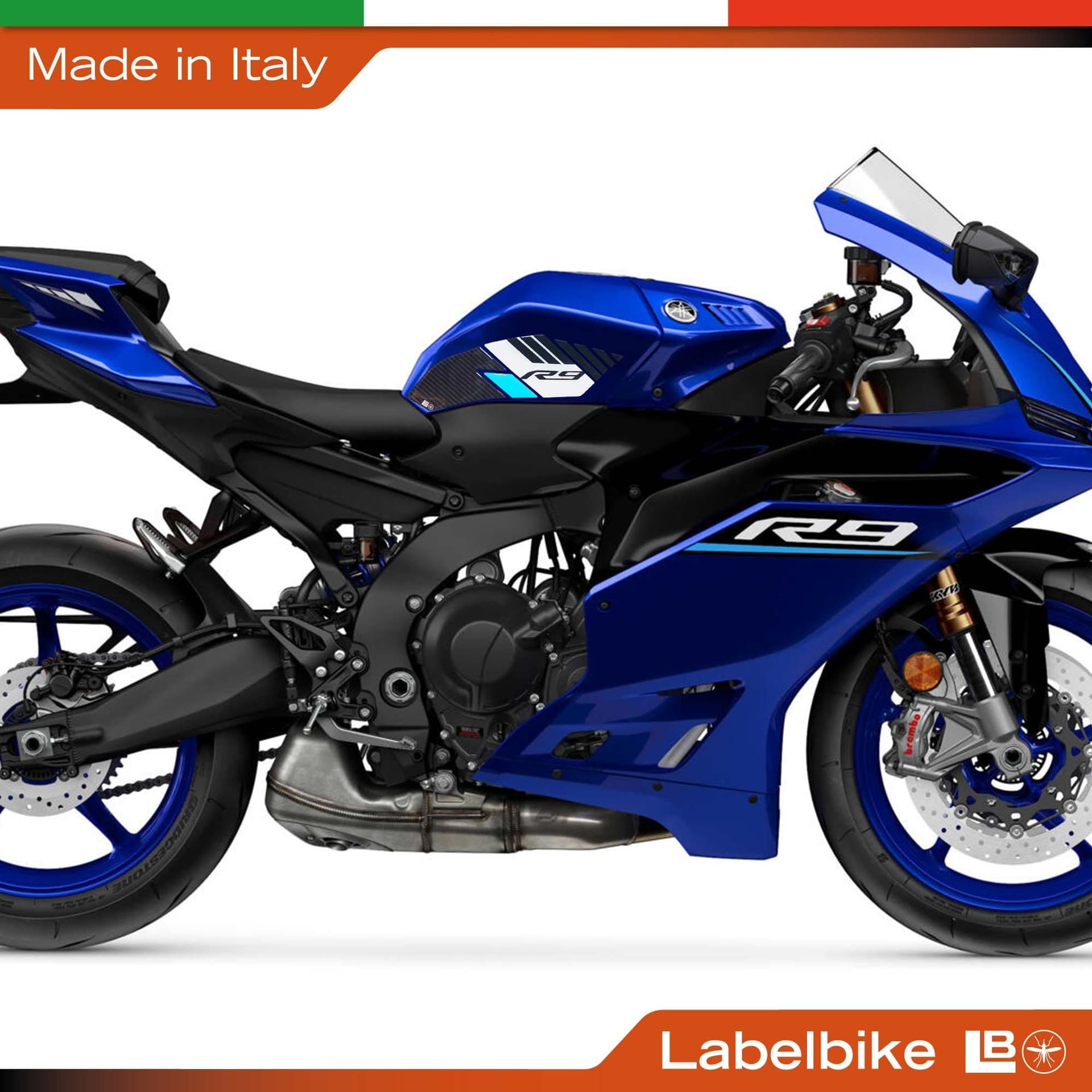 Adesivi Protezioni Laterali Serbatoio compatibili con Yamaha R9 2025-2026 - 4