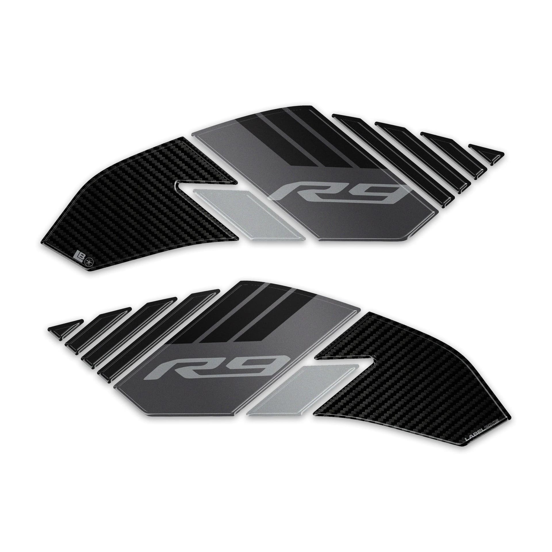Adesivi Protezioni Laterali Serbatoio compatibili con Yamaha R9 2025-2026 - 9