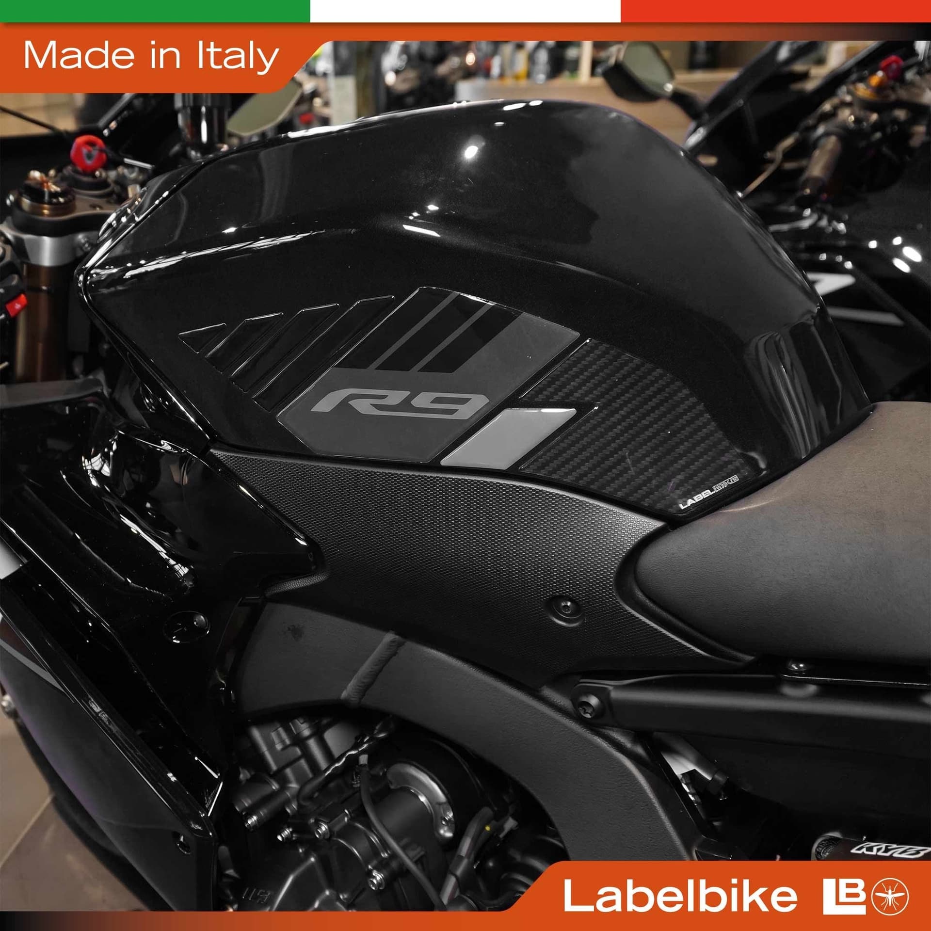 Adesivi Protezioni Laterali Serbatoio compatibili con Yamaha R9 2025-2026 - 10