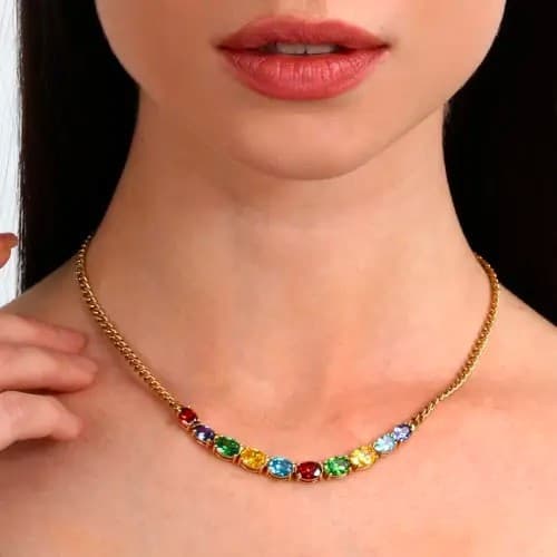 Collana Morellato Colori Dorata Multicolor Acciaio (SAVY01) - 6