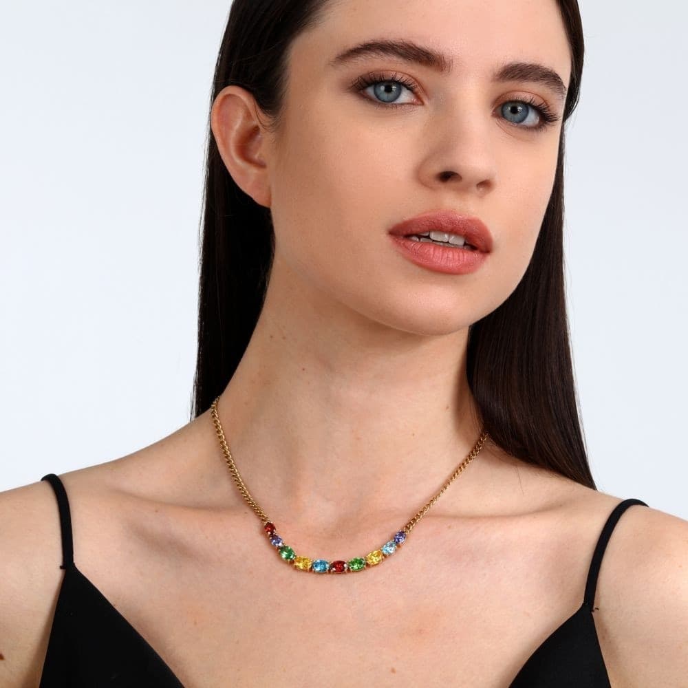 Collana Morellato Colori Dorata Multicolor Acciaio (SAVY01) - 7