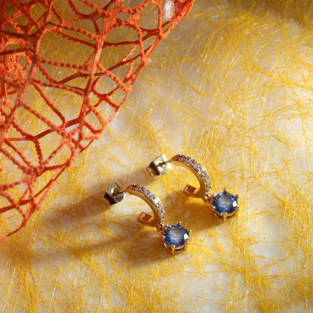 Orecchini Morellato Colori Dorati Cristallo Azzurro (SAVY07) - 6