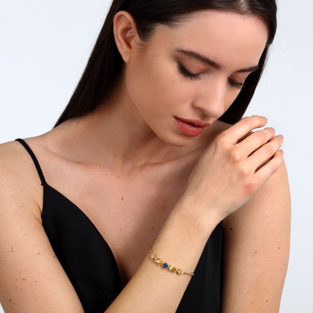 Bracciale Morellato Colori Dorato Cristalli Multicolor (SAVY08) - 7