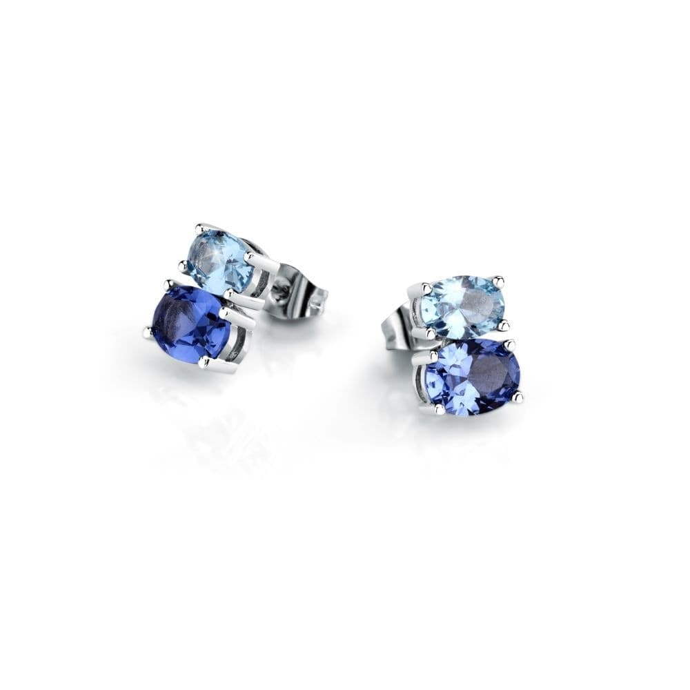 Orecchini Morellato Colori Acciaio Cristalli Blu (SAVY17) - 4