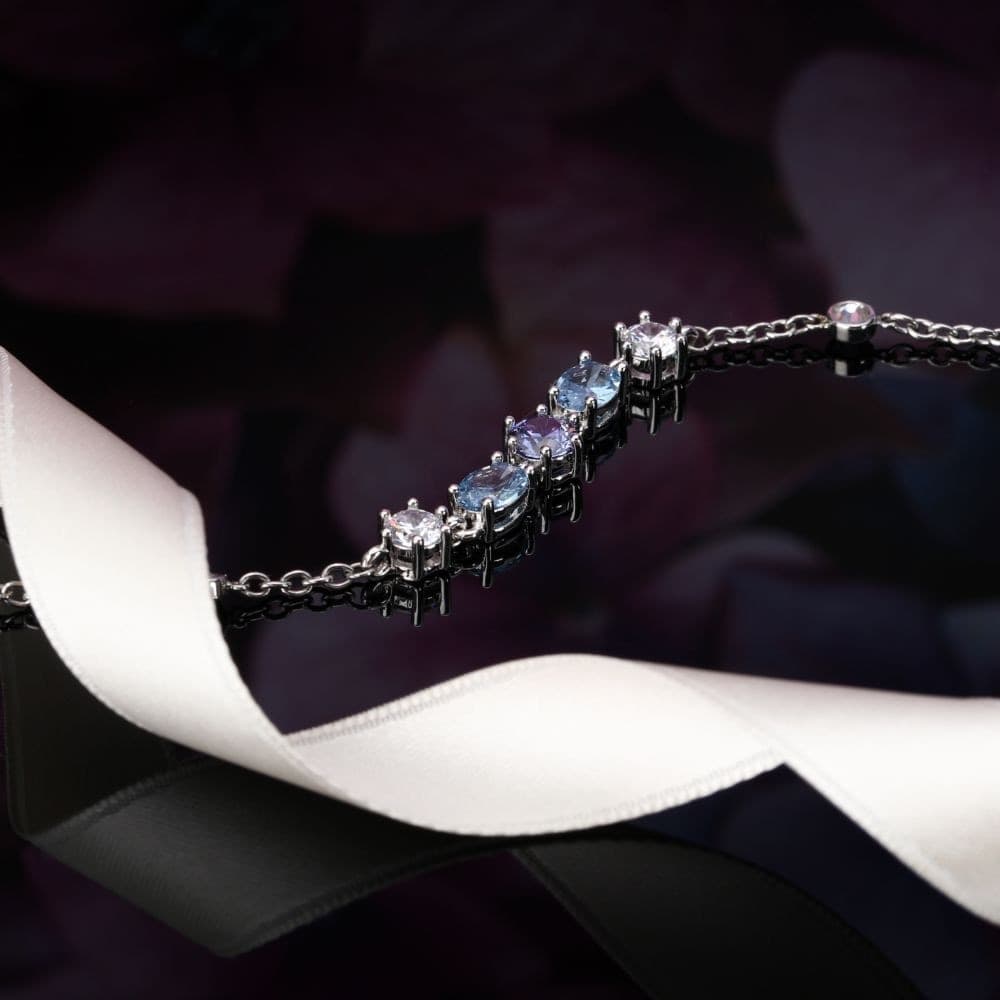 Bracciale Morellato Colori Acciaio Cristalli Blu (SAVY18) - 5