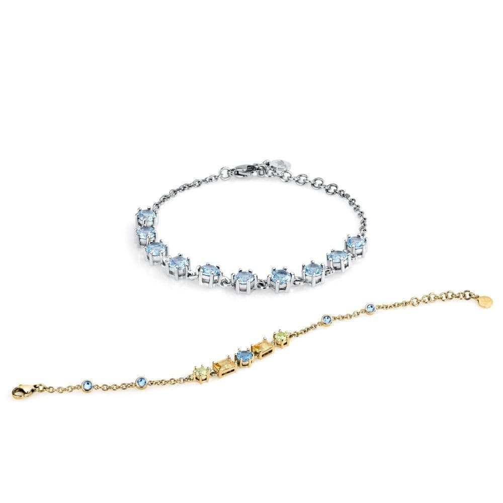 Bracciale Morellato Colori Acciaio Cristalli Azzurri (SAVY20) - 5