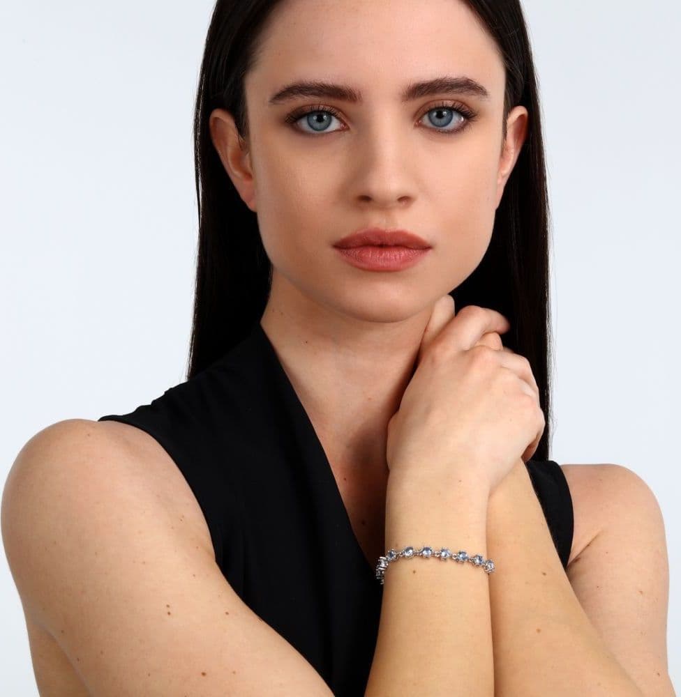 Bracciale Morellato Colori Acciaio Cristalli Azzurri (SAVY20) - 7