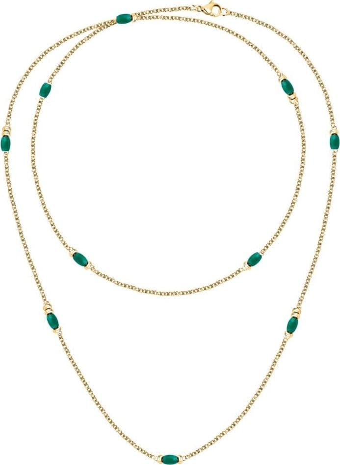 Collana Morellato Colori Acciaio Dorato Verde (SAXQ01) - 2
