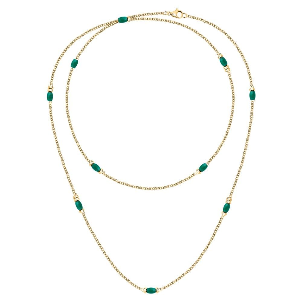 Collana Morellato Colori Acciaio Dorato Verde (SAXQ01) - 2