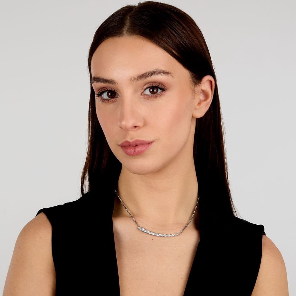 Collana Morellato Design Acciaio Cristalli (SAYP03) - 5