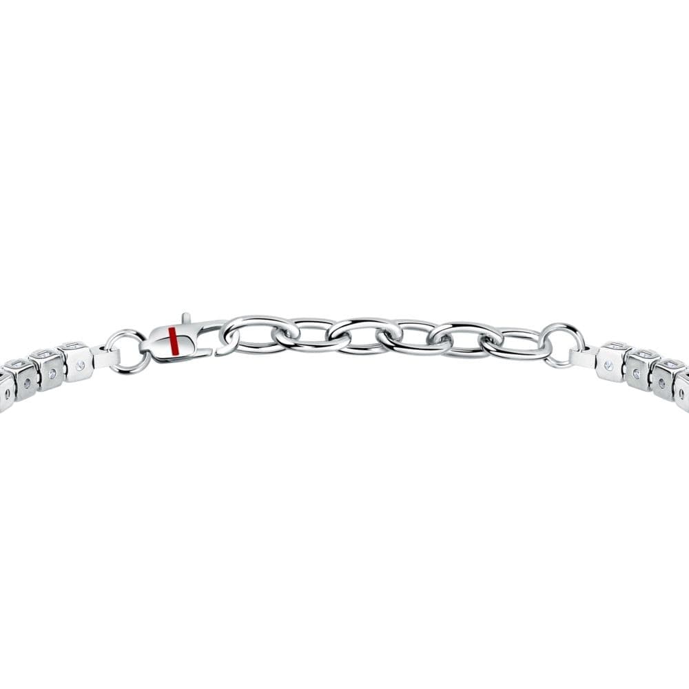 Bracciale Sector Tennis Acciaio Cristalli Bianchi (SANN60) - 3