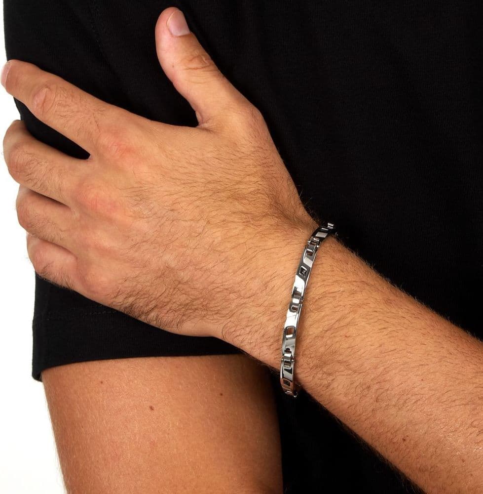Bracciale Sector Premium Acciaio Dettagli Neri (SAVK13) - 5
