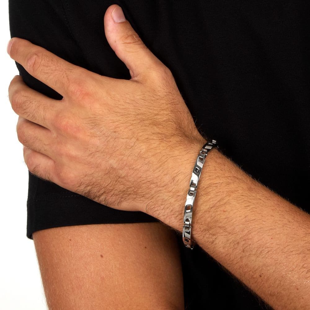 Bracciale Sector Premium Acciaio Dettagli Neri (SAVK13) - 5