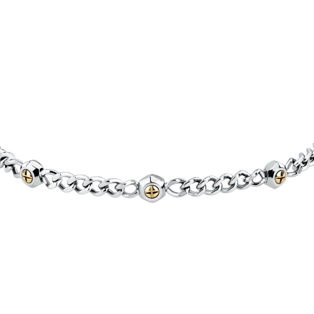 Bracciale Sector Basic Acciaio con Dettagli Dorati (SZS128) - 2