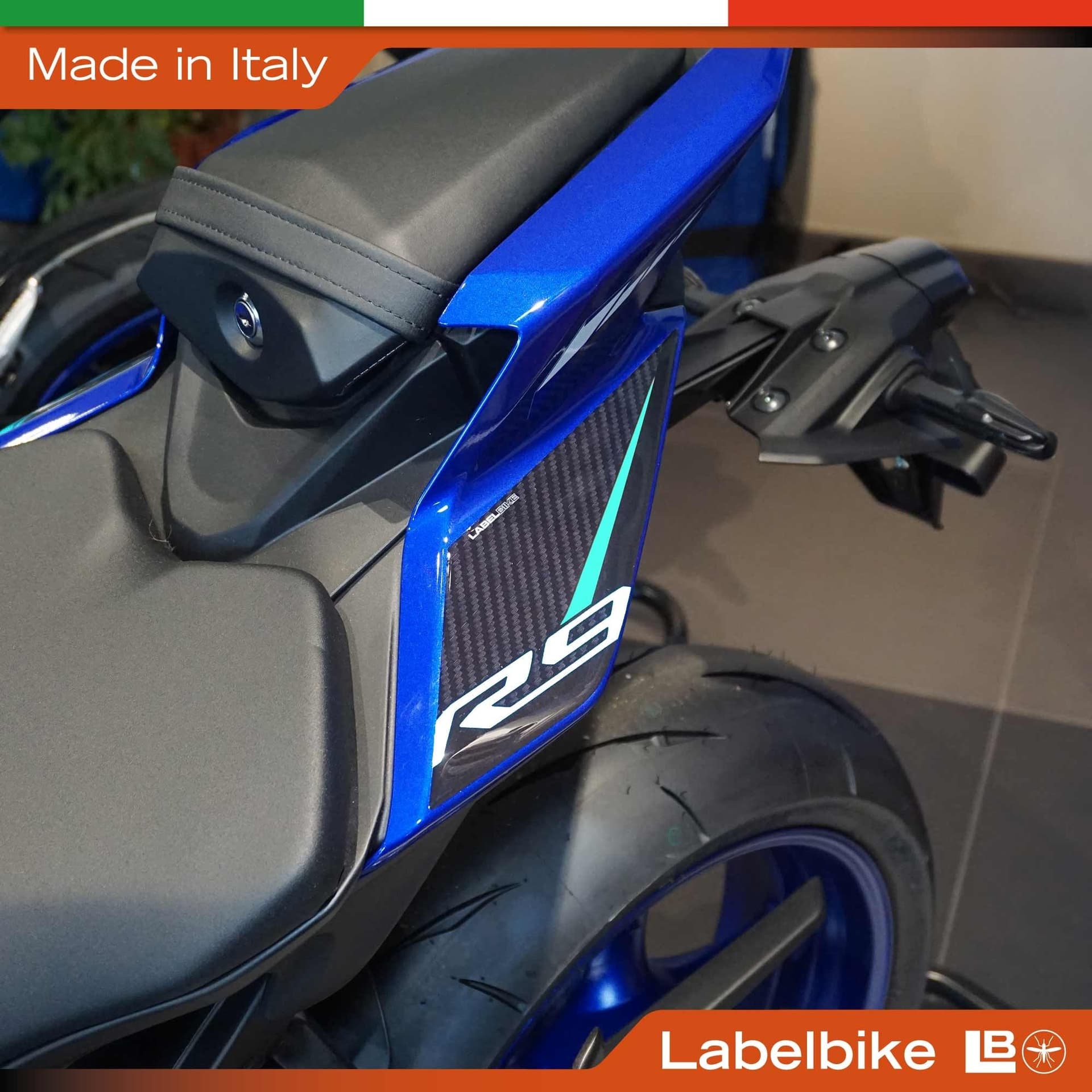 Adesivi Gel 3D Protezione Fianchetti moto compatibili con Yamaha R9 2026 - 3