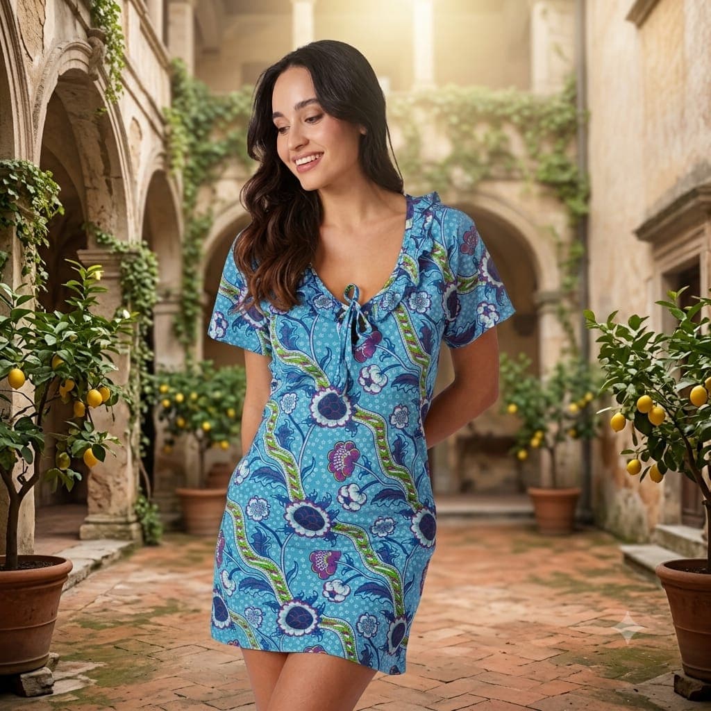 Camicia da Notte Donna Karel SB0481CC Primavera/Estate in 100% Cotone - 2