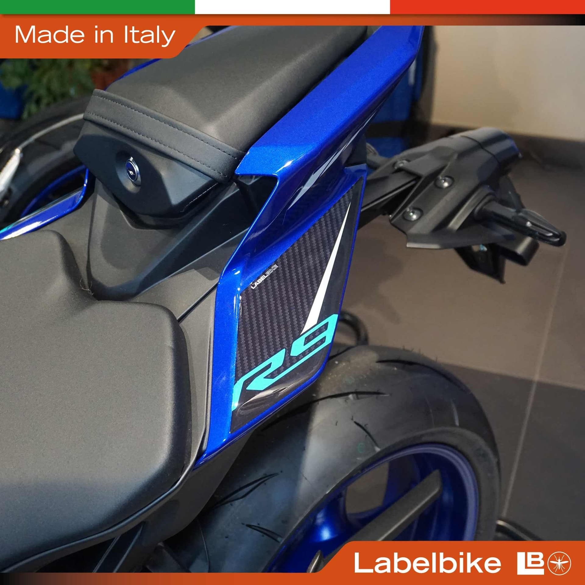 Protezione Fianchetti moto Adesivi Gel 3D compatibili con Yamaha R9 2025 - 3