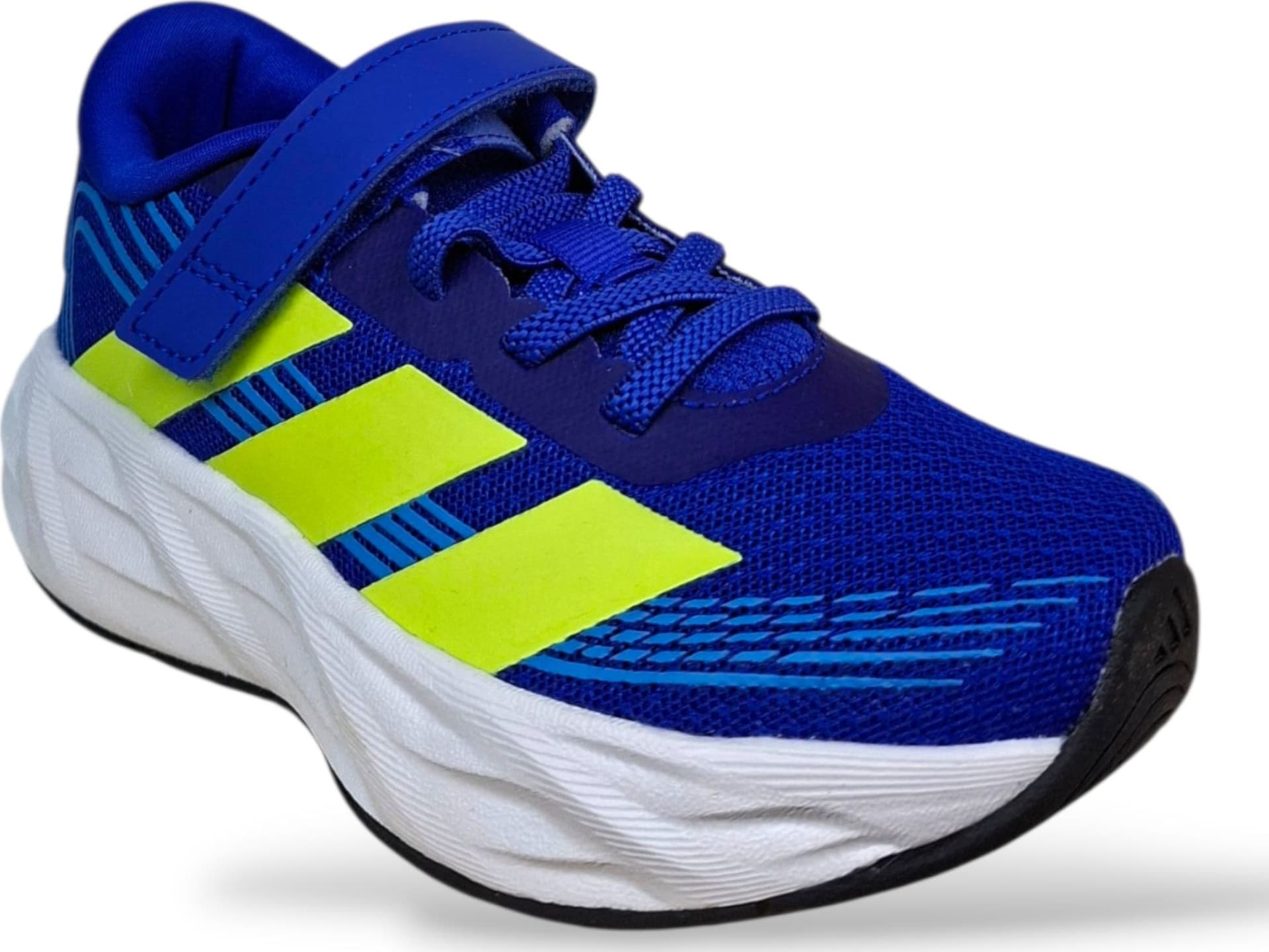 Adidas Galaxy 8 Sneakers Bambini e Ragazzi Blue Giallo – Lacci Elastici e Velcro | Scarpe Sportive Unisex 20-35 - 2